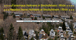 Desktop Screenshot of ferienwohnung-hofmann.purespace.de